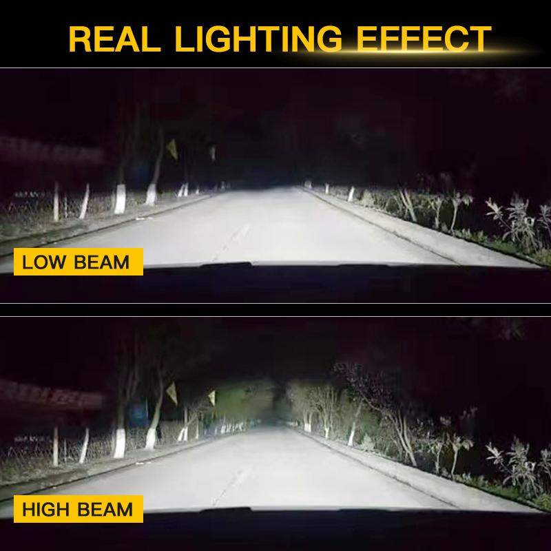 2PCS LED Headlight Bulb Kit H7 High Low Beam H11 Fog Lights 6000K White Bulbs Bright Lamp Canbus For Peugeot 208 GT 2014-2017
