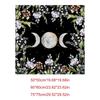 Celestials Flower Tarots Tablecloth Sun and Moon Sacrifice Divination Cloth for Card Readings And Divination