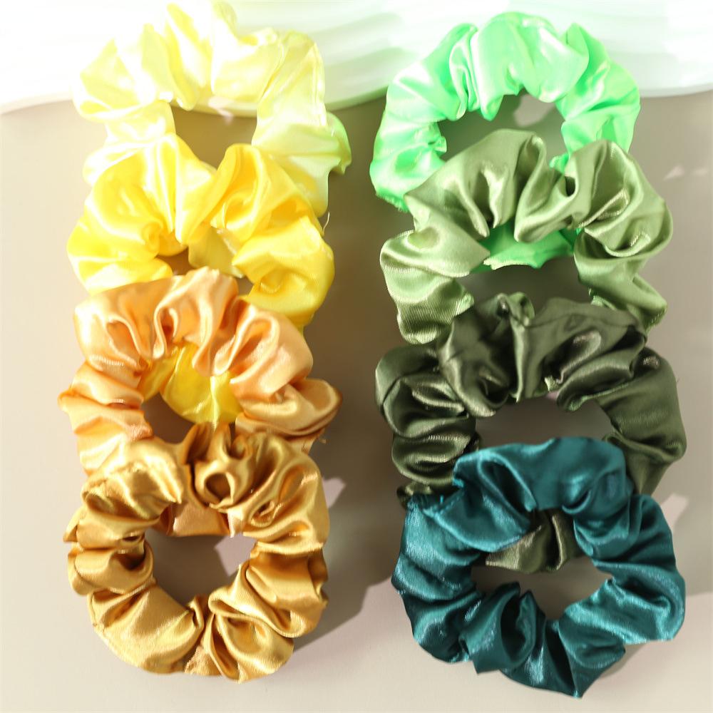 

8 шт./набор атласных резинок для волос «Большой кишечник», простых и универсальных, французская резинка для волос, резинка для хвоста, женский аксессуар для волос