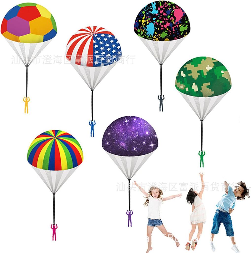 5pcs/lot Hand Throw Parachute Army Man Flying Toys for Kids Tangle Free Throwing Toy Parachute kids Outdoor Easter Chrismas Toys