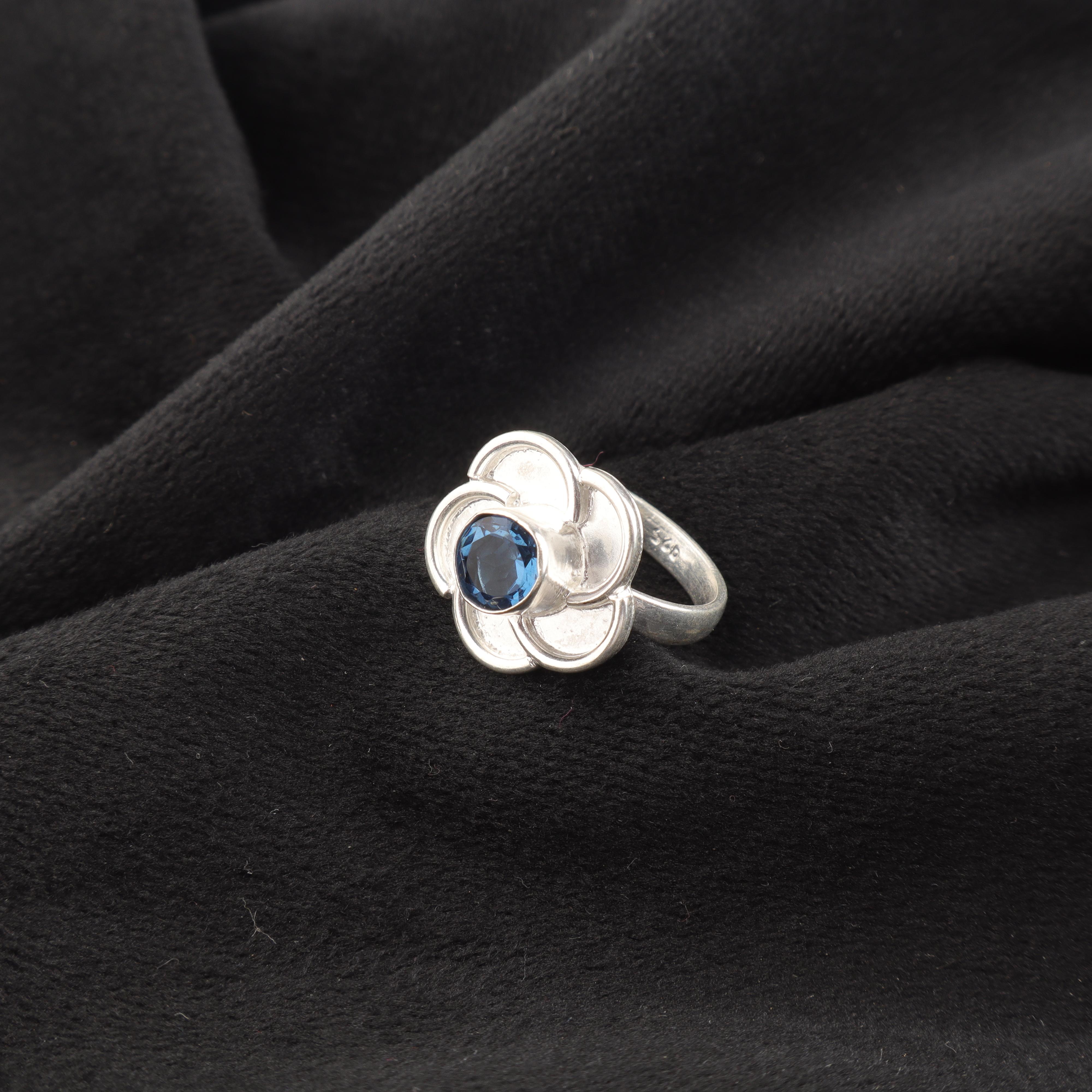 

Украшения с лондонским голубым топазом, кольцо из стерлингового серебра 925 пробы, кольцо с драгоценным камнем ручной работы ко Дню памяти 12 синий