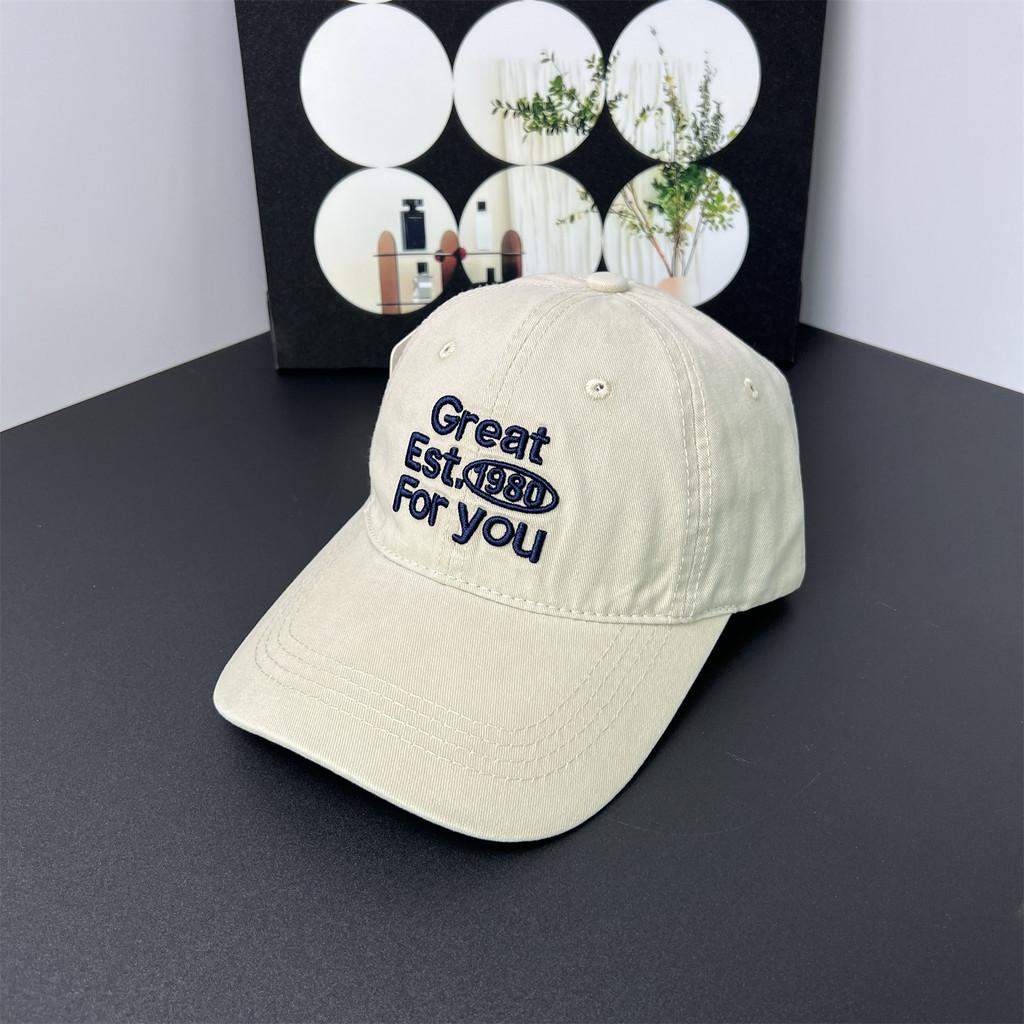Fashion Casual Cotton Unisex Baseball Hat With Letter Embroidery For Use Outdoor