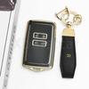 Gold Edge Tpu Shell Fob Car Smart Key Case Cover For Renault Talisman Espace Zoe Koleos Kadjar Clio Megane Scenic Dacia Sandero