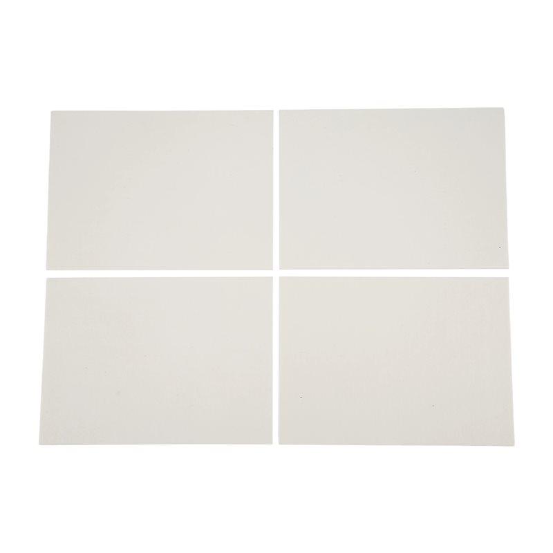 ABBY-Papel de Junta para Alta Temperatura, Tablero de Aislamiento de Fibra, Tablero Ignífugo con Calificación de 2850℉ Blanco 25X18cm Para Chimenea DIY