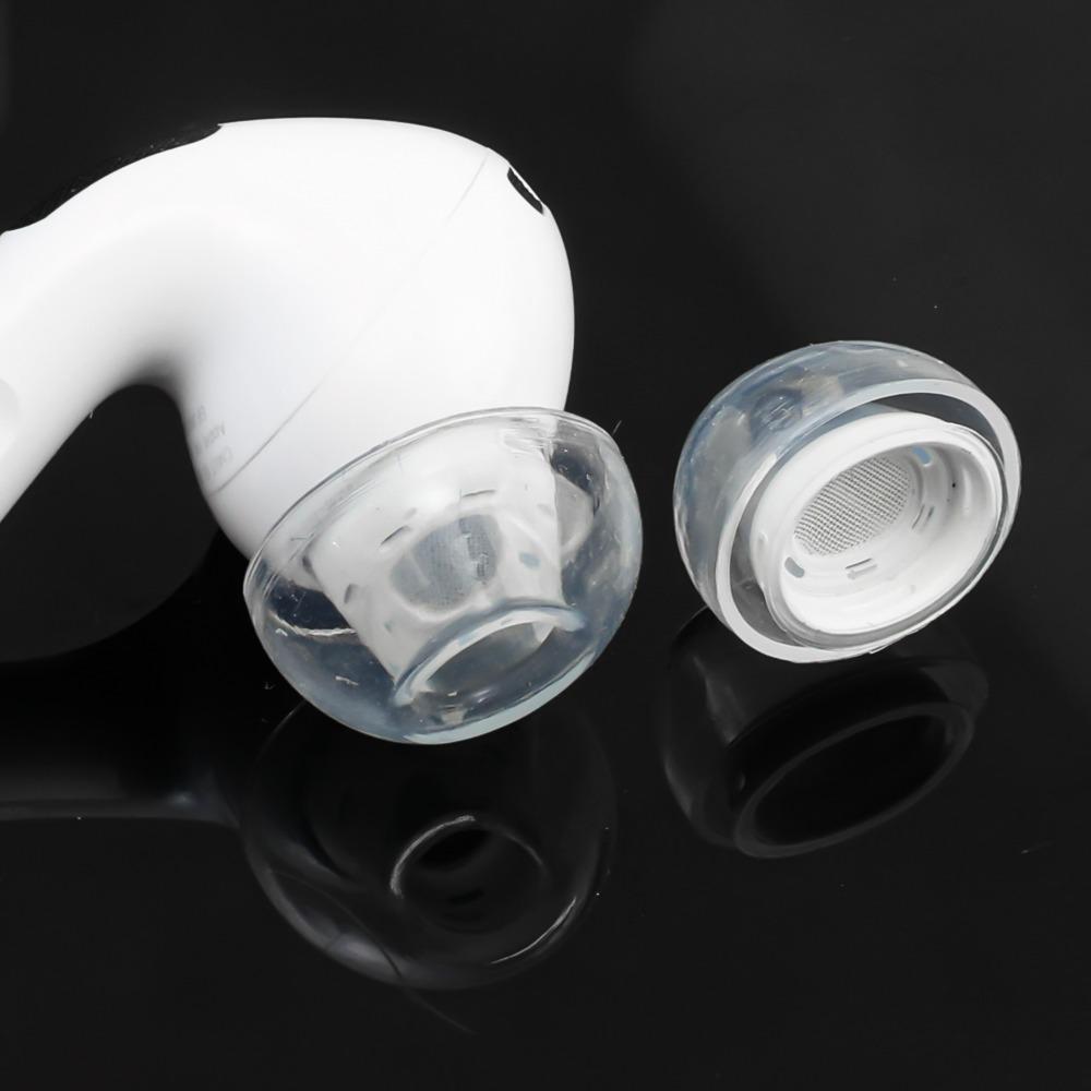 4-1Pairs Transparent EarTips for AirPods Pro Silicone Replacement Ear Cushion Noise Reduction Earphone Ear Plug Cap Earpads
