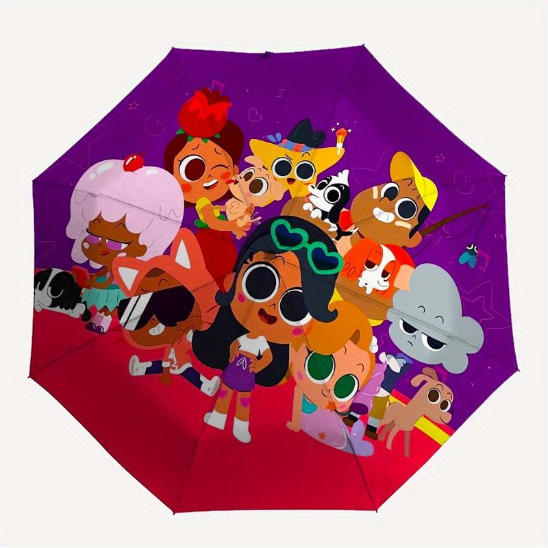 

1pc Cartoon Friendship Themed High-quality Umbrella,Automatic Opening and Closing Umbrella,Multi-functional Umbrella G0811115