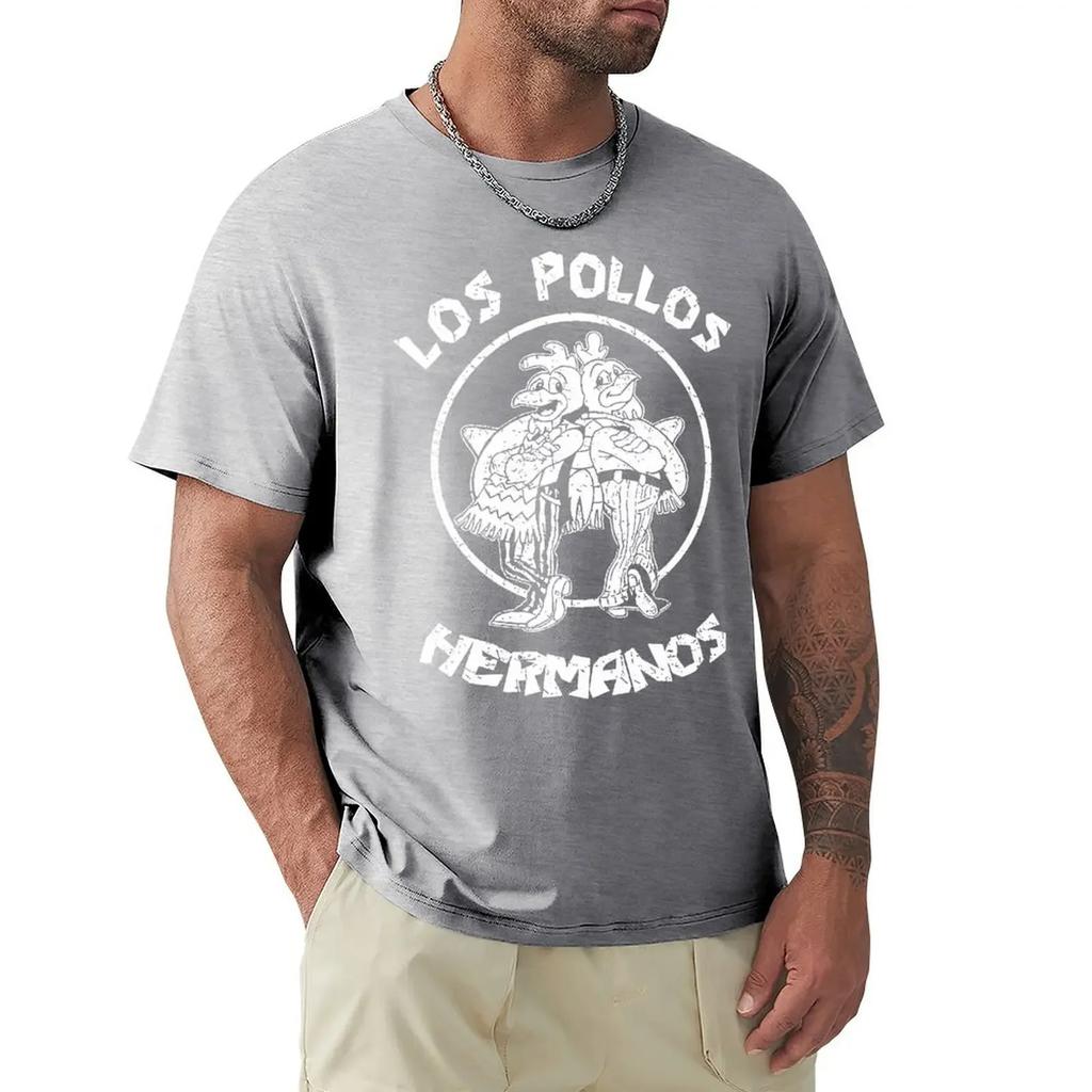 TV Series Breaking Bad Los Pollos Hermanos T-shirts Fashion Funny Chicken Brothers Men Cotton High Quality T-shirt Streetwear