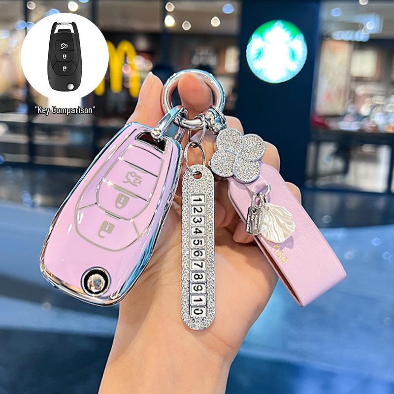 Chevrolet Car Key Case for Cruze, Aveo, Trax, Blazer, Cavalier, Sail