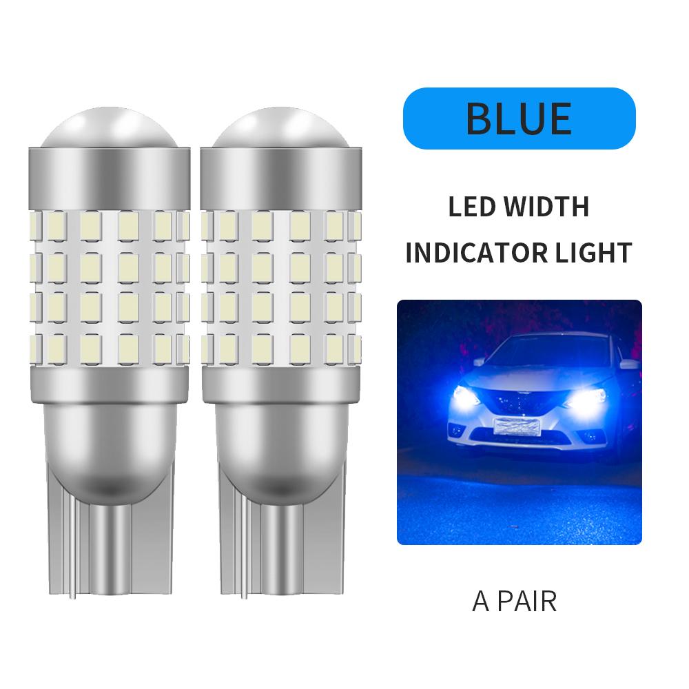 2PCS Car T10 LED Bulb W5W 194 LED Signal Lights Canbus 12V Trunk Lamps Auto Signal Lamp Accessories