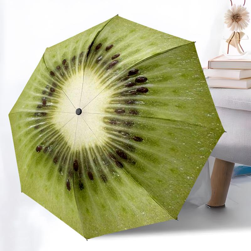 1 PC Automatic Folding Umbrella - Cartoon Pattern, Portable & Foldable Design with 8 Ribs, Christmas Birthday Gifts