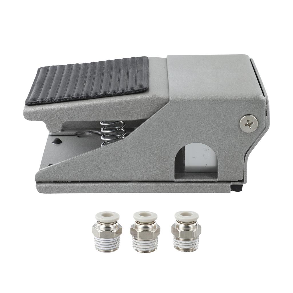 FV420 Pneumatic Foot Pedal Valve 4 Way 2 Position Functionality for Hands Operation in Various Pneumatic Systems