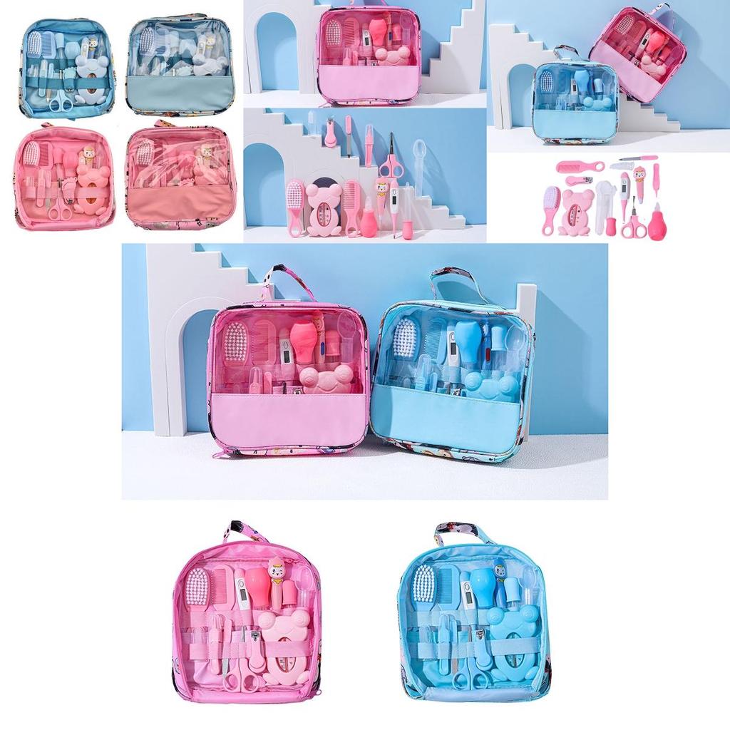 Tragbares 13-teiliges Babypflegeset für Neugeborene, langlebige und sichere Materialien