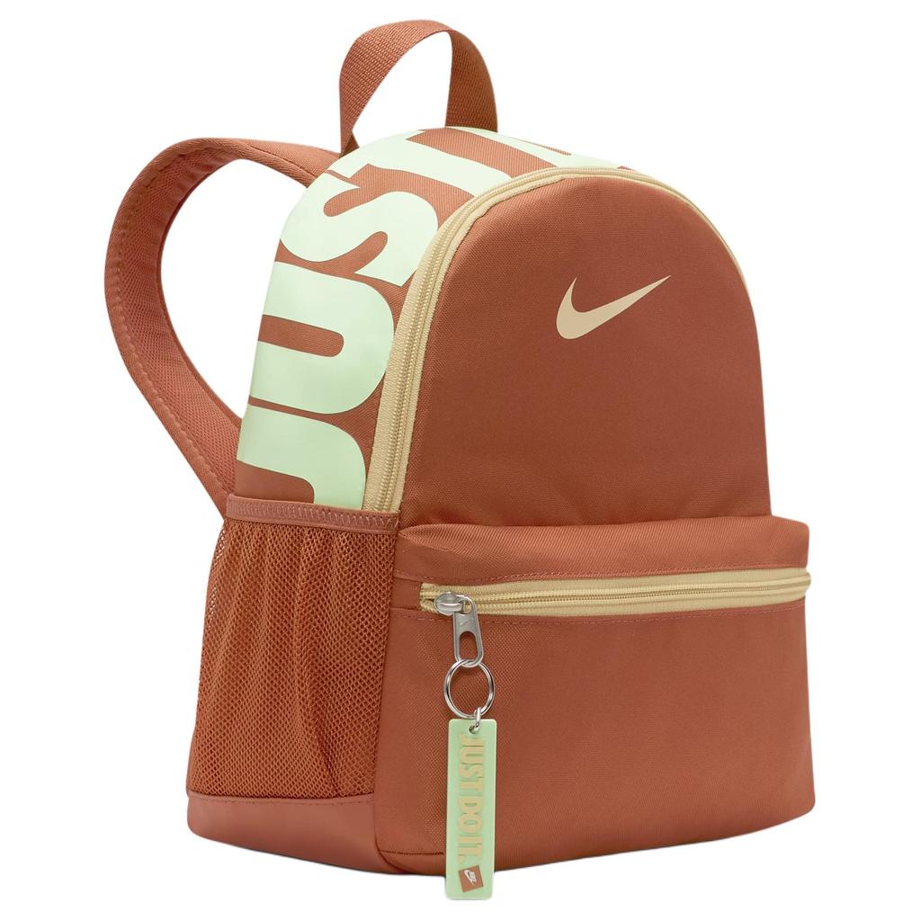 Nike Recycled Polyester Backpack Mini Men's Caramel & Vapor Green Casual DR6091-825