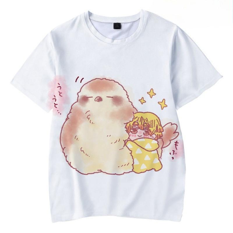 

Summer Fashion 3D Demon Slayer Blade Peripheral Printed Children s Comfortable Loose Short Sleeved T-shirt 170