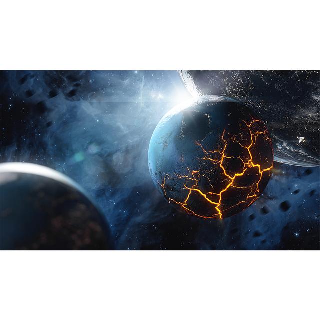 Cosmos Starry Sky Hanging Painting Space Galaxy Canvas Poster Solar System Planet Orbital Map Home Decoration Pictures for Wall