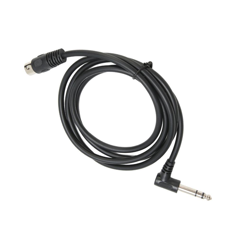 1.5m/4.9ft 6.35mm Male To MIDI Din 5Pin Male Sound Connection Cable  Audio Equipment