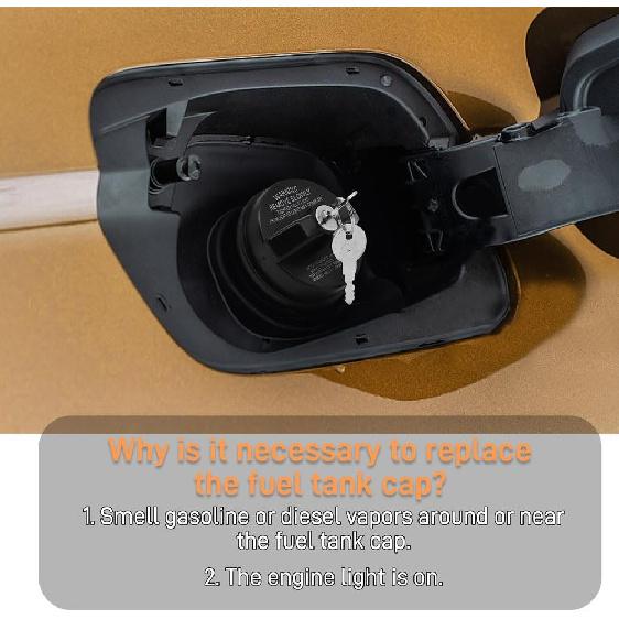 Locking Gas Cap, Fuel Tank Lock With Key, 77300-47020, 10504 Car Accessories Compatible With Toyota 4Runner, Chevy Camaro, Honda CRV, Infiniti