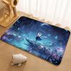 H-Hollow K-Knight Floor Mat Floor Mat Soft Flannel Non-Slip Door  Rug for Living Room
