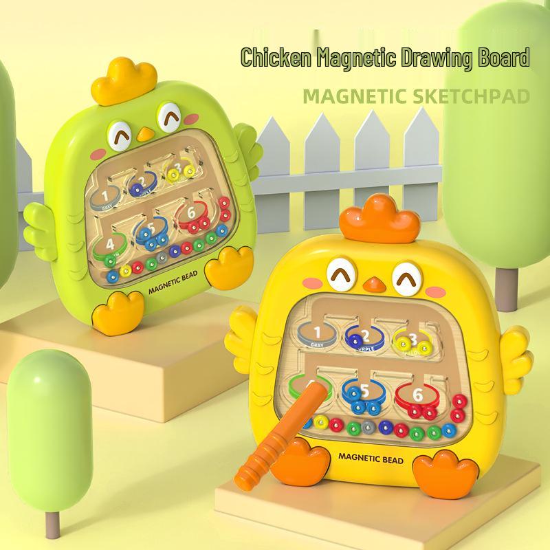 Two-in-One Children's Magnetic Maze & Drawing Board Educational Toy