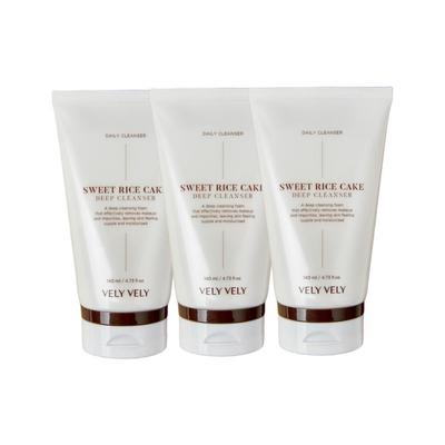 Chapssal Rice Cake Deep Cleansing Foam 140ml X 3 – Gentle Deep Cleanser