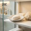 Ring Earring Storage Plate 3D Printed Soap Dish, Minimalist Wave Design Bathroom Holder, Compact Dish for Travel Shower Tray Bathroom, Kitchen