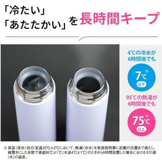 Zojirushi Water Bottle Large Capacity 720ml Dishwasher Safe Seamless Lid Only 2 Cleaning Points Stainless Steel Mug Screw Type Black SM-GS72-BA