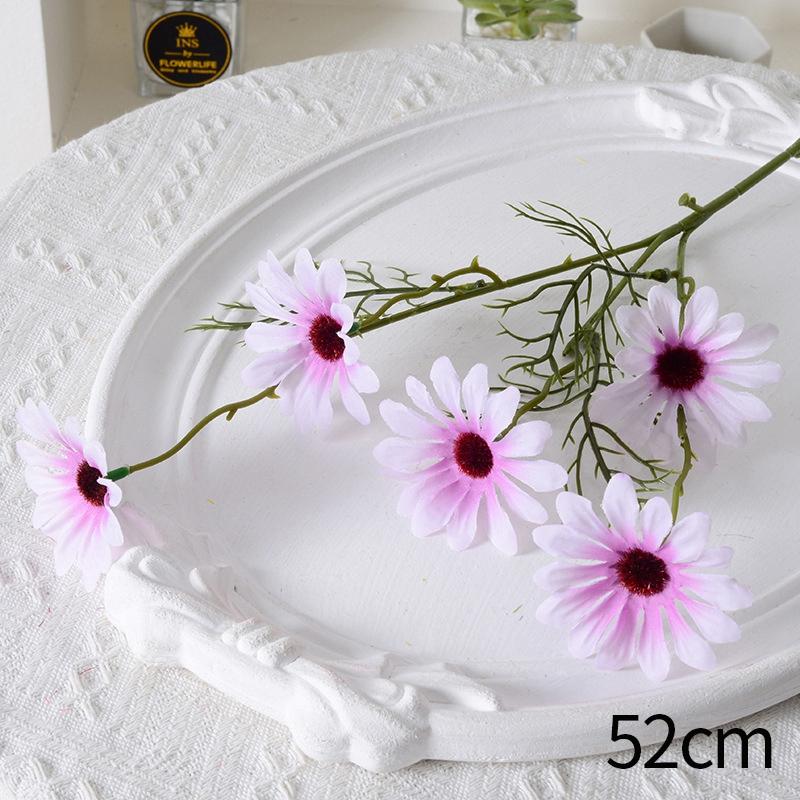 Chamomile Simulation Flower Daisy Decor Dining Table  Living Room Artificial Flower Arrangement Wild Chrysanthemum Silk Flower