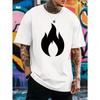 Men's Summer Short-Sleeve T-Shirt, Breathable Round Neck Casual Beachwear Top, Versatile