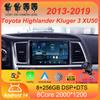 For Toyota Highlander Kluger 3 XU50 2013 2014 - 2019 Car Radio Android 14 Navigation Multimedia Player GPS WiFi+4G Carplay Auto