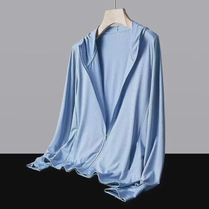 Ultra-Thin Ice Silk UV Protection Jacket for Men and Women - Breathable Summer Outdoor Fishing Wear