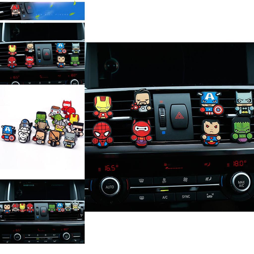 Roztomilý kreslený osvěžovač vzduchu do větrací mřížky s prémiovou vůní pro interiér vozu