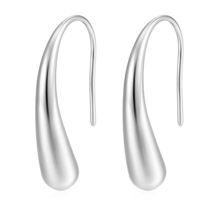 Boucles d'oreilles pendantes minimalistes haut de gamme en acier titane pour femmes