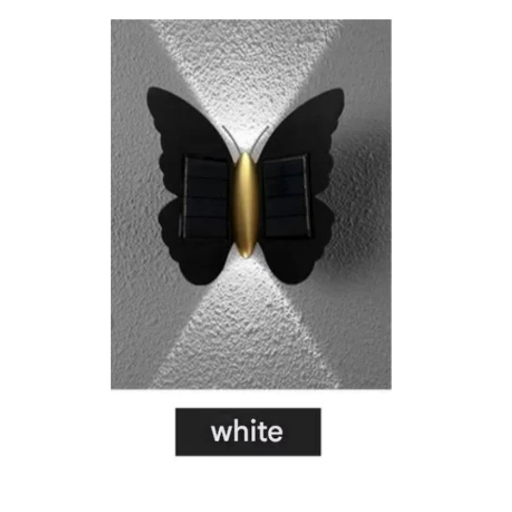 

Світлодідне сонячне освітлення для стін/саду у формі метелика : Метелик у небо білий