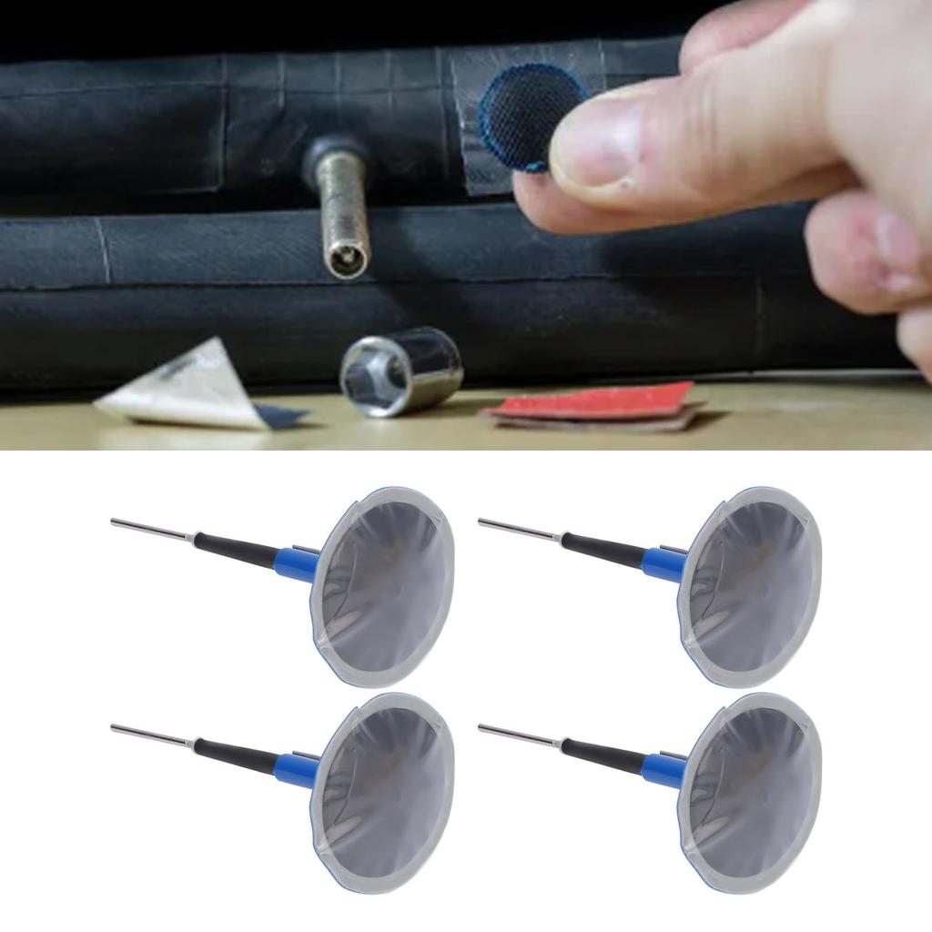 24 Stück Reifenflickenstopfen Gummi Stahl Reifenreparaturflicken Pilzstopfen zur Reparatur von Fahrrad Auto