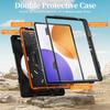 Rugged Stand Case Universal for Xiaomi Pad 7S Pro 12.5 2025 6S Pro 12.4 2024 24018RPACG 360 Rotating Cover with Shoulder Strap