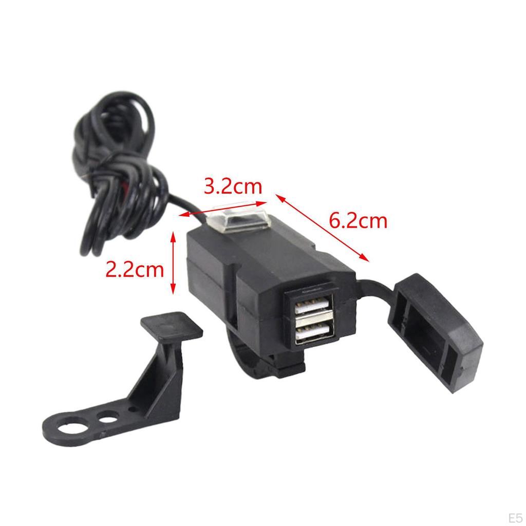 Motorcycle USB Charger Portable for Electric Vehicle Motorbike Smartphone