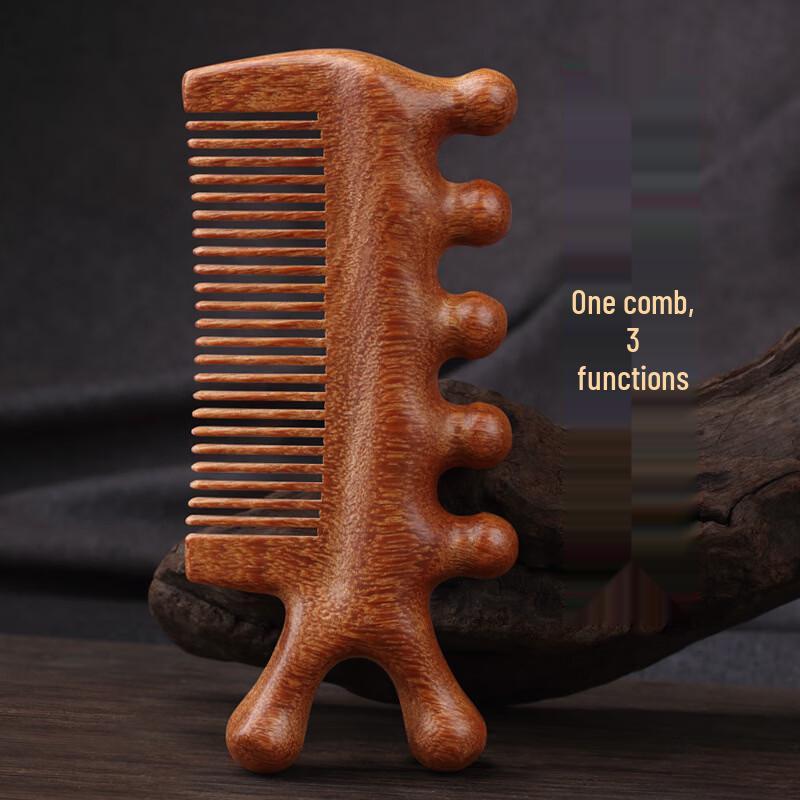

Портативная многофункциональная расческа для волос из сандалового дерева