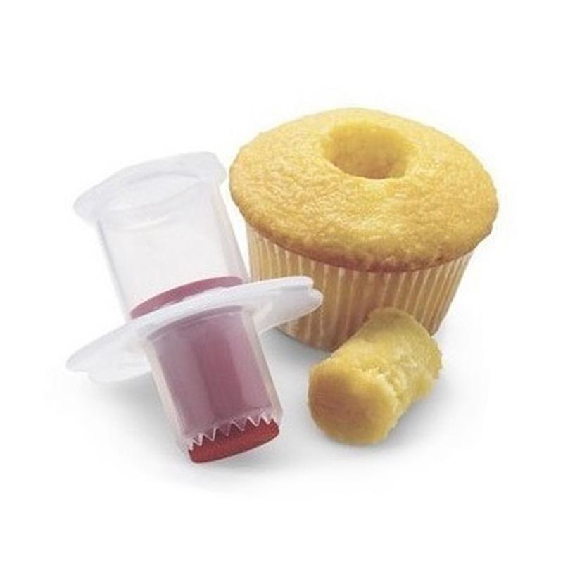 Cupcake Corer Plunger Cutter Pastry Cake Hole Maker Decorating Divider Filler Mode