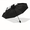 Harry Potter Automatic Umbrella - Foldable with 8 Iron Ribs, Portable for Outdoor, Gift, Outdoor Umbrell, Playful Accessory, Durable High Qu
