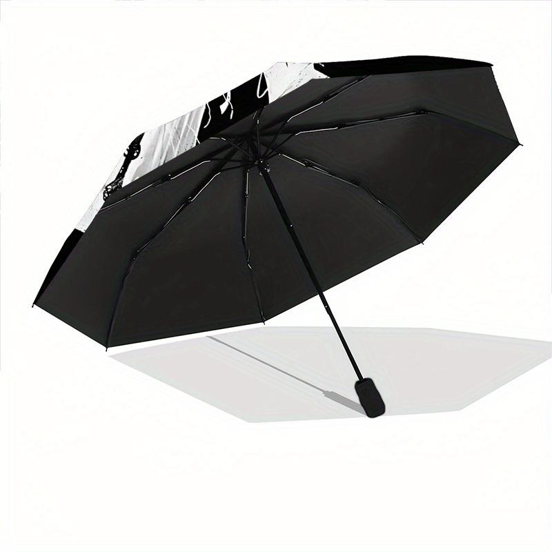 Harry Potter Automatic Umbrella - Foldable with 8 Iron Ribs, Portable for Outdoor, Gift, Outdoor Umbrell, Playful Accessory, Durable High Qu