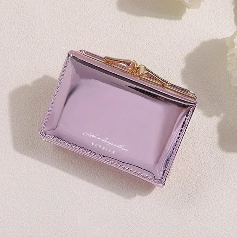 New Women Wallets Female PU Leather Purses Short Hasp Purse Small Money Bag Coin Purse Card Holder Clutch