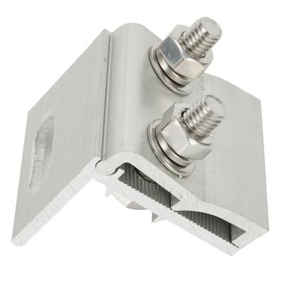 1 st PVSolpanelfäste Takstående Sömklämma Aluminiumlegering Fotovoltaisk Panelmontering Fixeringsklämmor Solkraftskomponenter
