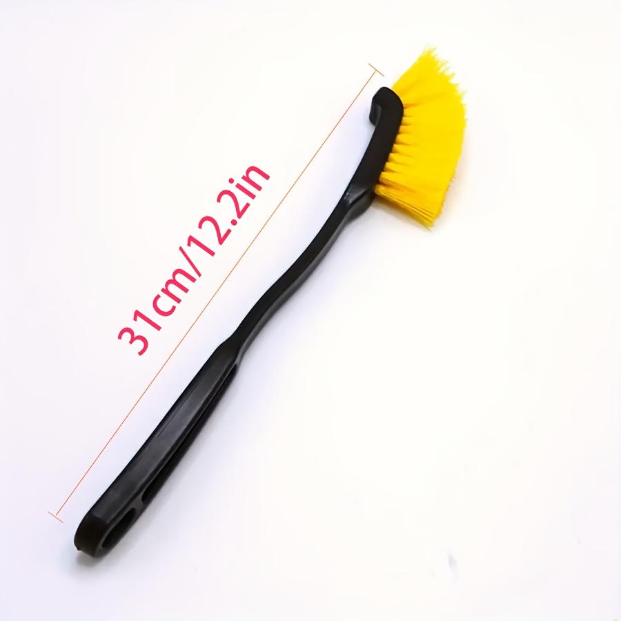 Durable Long-Handle Car Wheel Hub & Tire Cleaner Brush with Soft Bristles - Ergonomic Grip for SUVsle Design | Highquality Construction