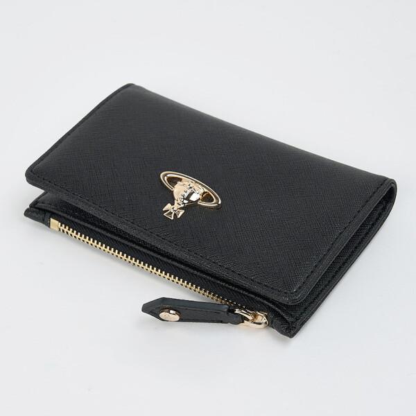 Vivienne WeStwood Fw25 Women S Saffiano Zip Card Wallet S0021 N402