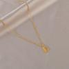 Gold Titanium Steel Clavicle Necklace For Women Light Luxury Versatile Fashion Jewelry