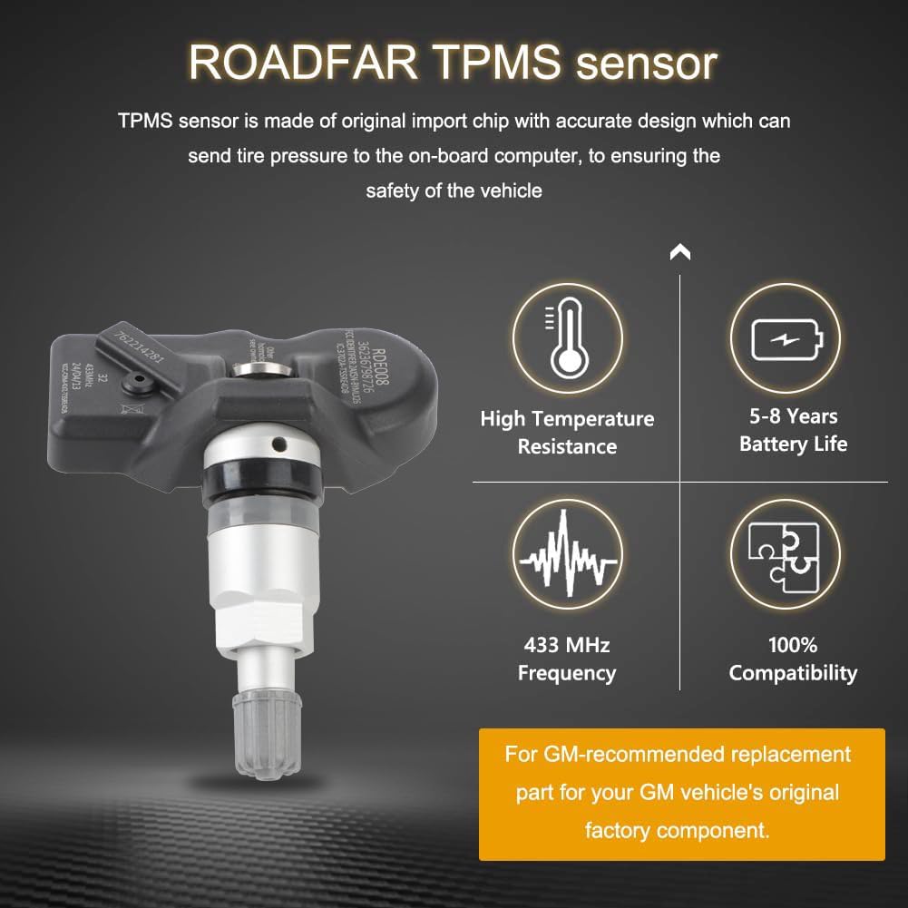 ROADFAR 433 МГц Программируемый Датчик Системы Контроля Давления в Шинах TPMS Датчик Подходит для BMW для Mini 1 шт. 36236781847 36236798726