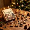 Horse Advent Calendar with Flat Acrylic Hanging Ornaments for Horse Lovers Christmas Countdown Gift Set