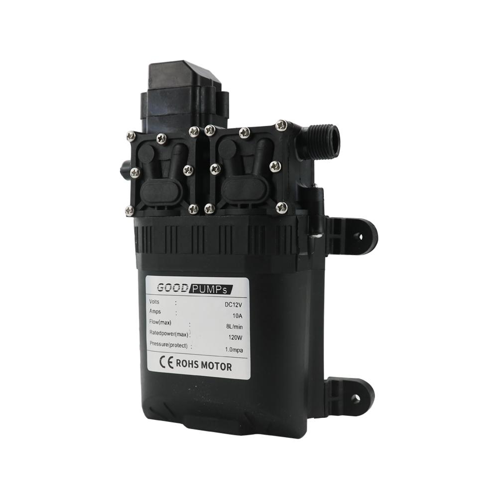 Automatic Diaphragm Water Pump 8L/Min DC12V 120W AUTO Small Safe High Pressure Self Priming Pumps Dual-Core Power Agricultural