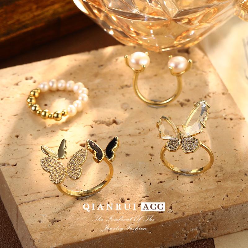 

Xiaohongshu Butterfly Pearl Ring: High-End Summer Design Jewelry