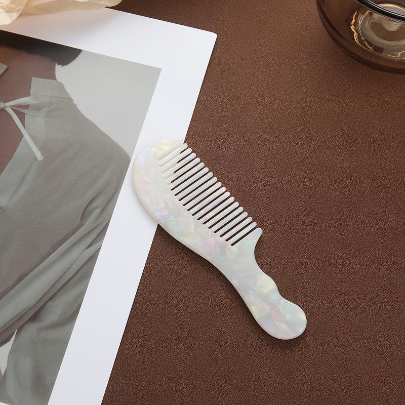 Portable Hair Comb, Large Wide Tooth Exquisite Niche Small Short Hair Comb, Acetic Acid Comb, Hair Comb Mini Small Comb